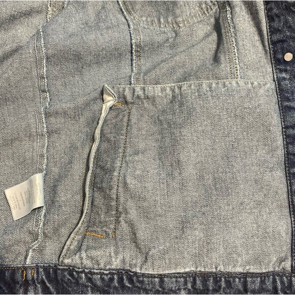 Gianni Bini GB Oversized Distressed Jean Jacket Size L - Picture 7 of 7